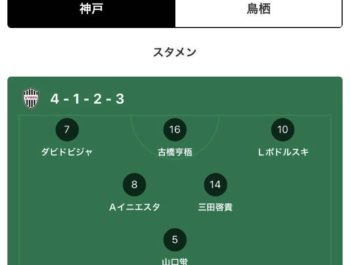 ヴィッセル神戸。